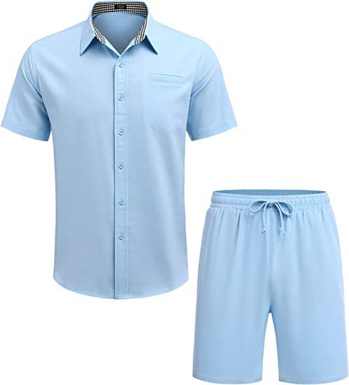 Men's Casual Shirt and Shorts