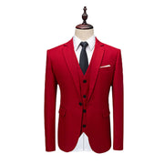 Korean Three-Piece Slim Suit (full set)