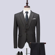 Korean Three-Piece Slim Suit (full set)