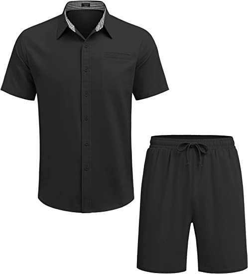 Men's Casual Shirt and Shorts