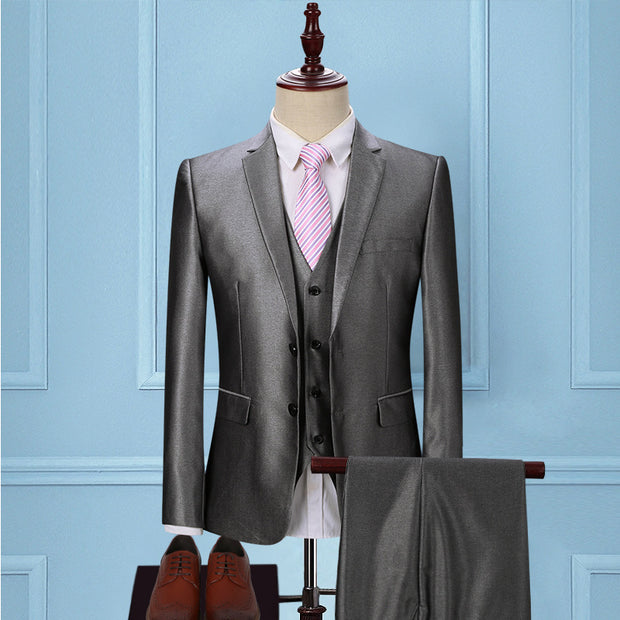 Korean Slim Business Suit (full Set)