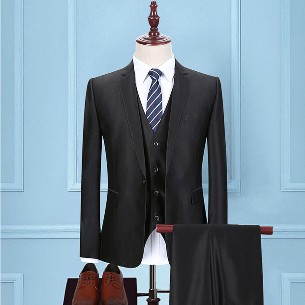 Korean Slim Business Suit (full Set)