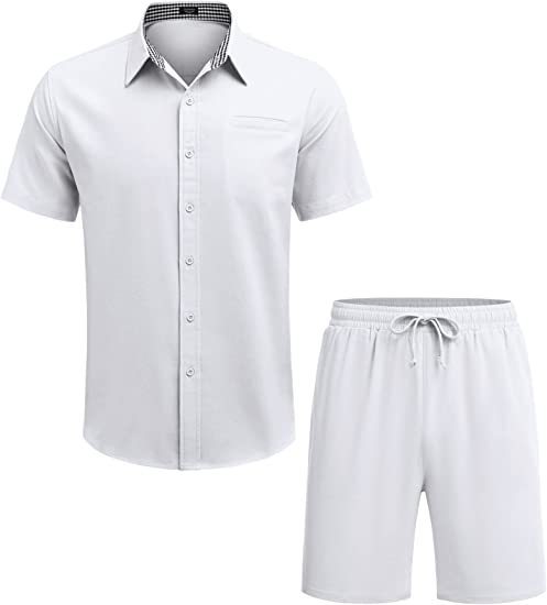 Men's Casual Shirt and Shorts